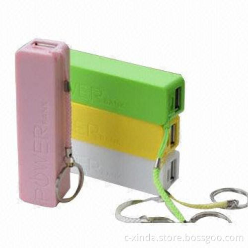 Power Banks with 1500mAh/2200mAh/2600mAh Battery Capacity and 5V DC, 500mAh Input Voltage
